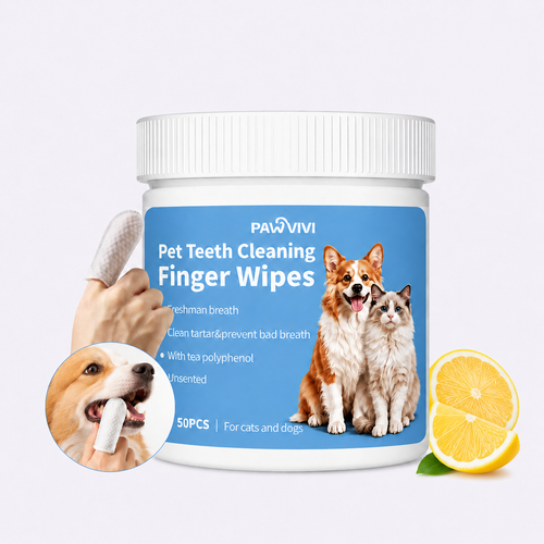 PAWVIVI Dog & Cat Teeth Cleaning Finger Wipes