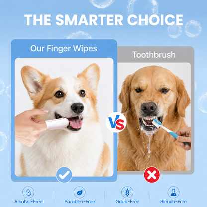 PAWVIVI Dog & Cat Teeth Cleaning Finger Wipes